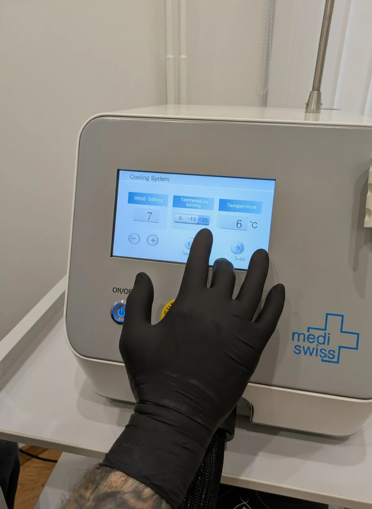 Aktívne kryo chladenie MediSwiss